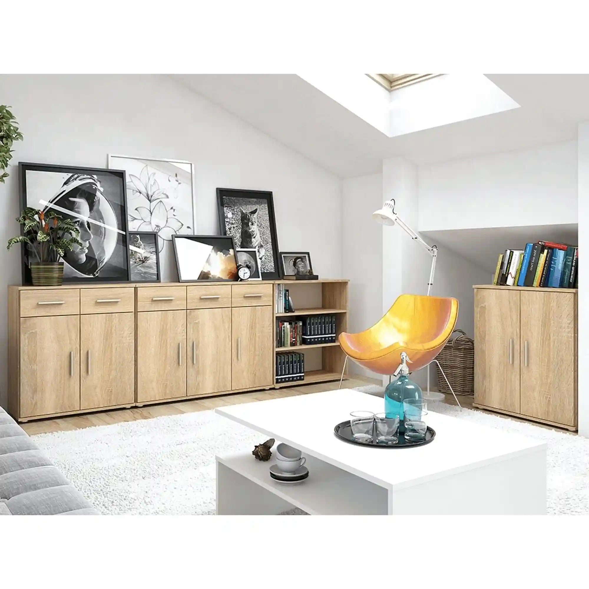 Comoda RESITA TYP 2, stejar sonoma, DTD laminat, 71x35x80 cm