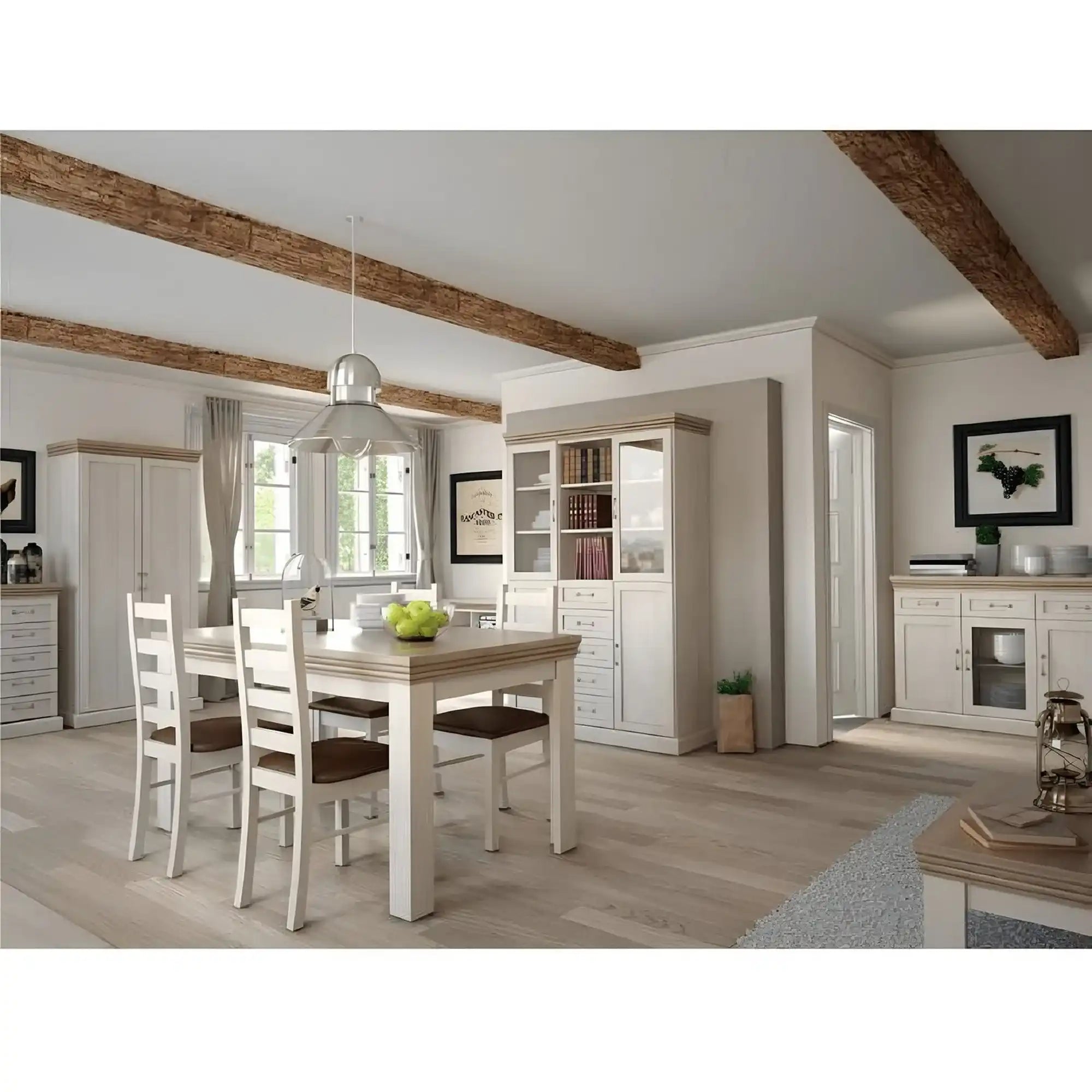 Comoda ROYAL K2D, PAL, pin nordic/stejar sălbatic, 127x46X98 cm