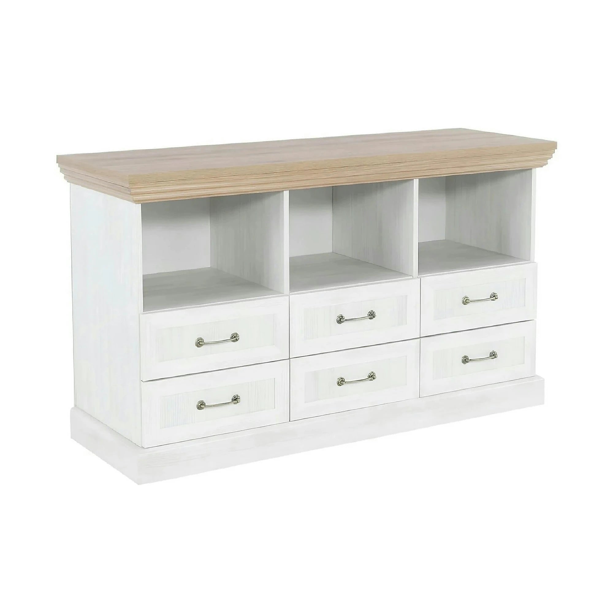 Comoda ROYAL RS, PAL, pin nordic/stejar salbatic, 127x46x75 cm