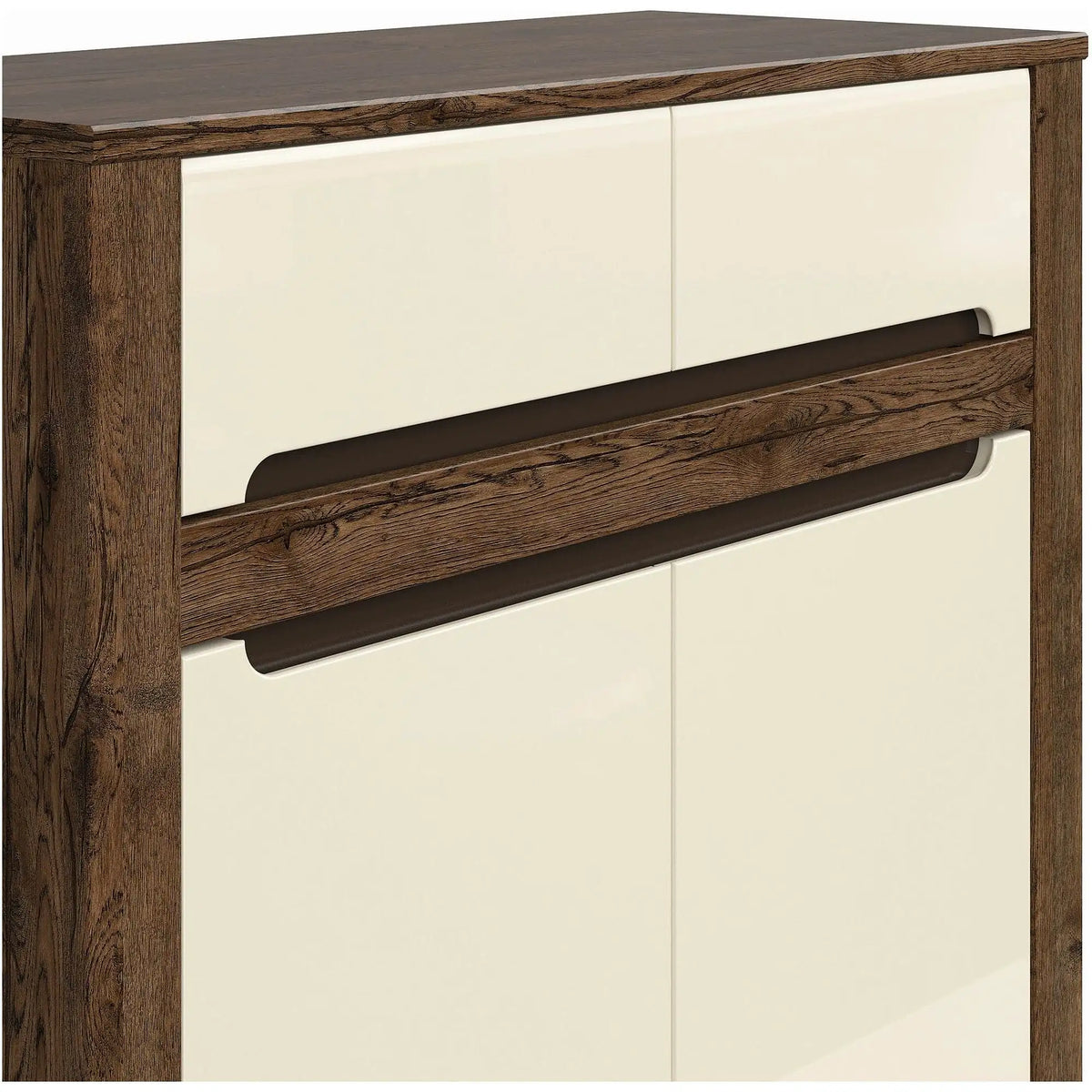 Comoda RUSO KOM2D2S, nuc/bej, PAL, 104x46x99 cm