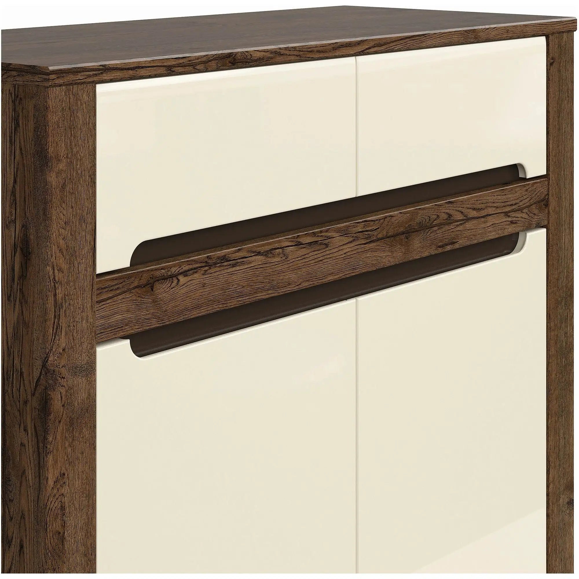 Comoda RUSO KOM2D2S, nuc/bej, PAL, 104x46x99 cm