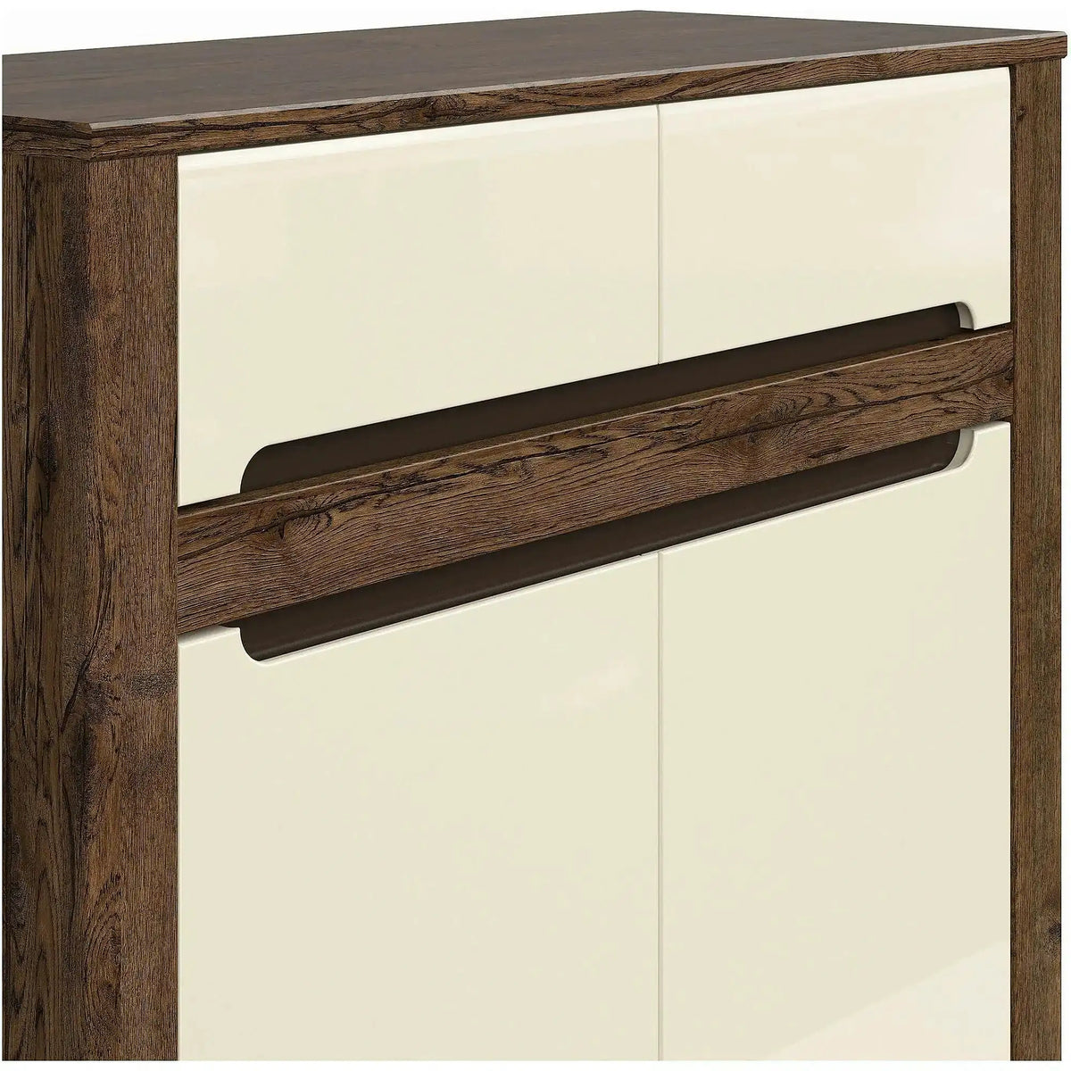 Comoda RUSO KOM2D2S, nuc/bej, PAL, 104x46x99 cm