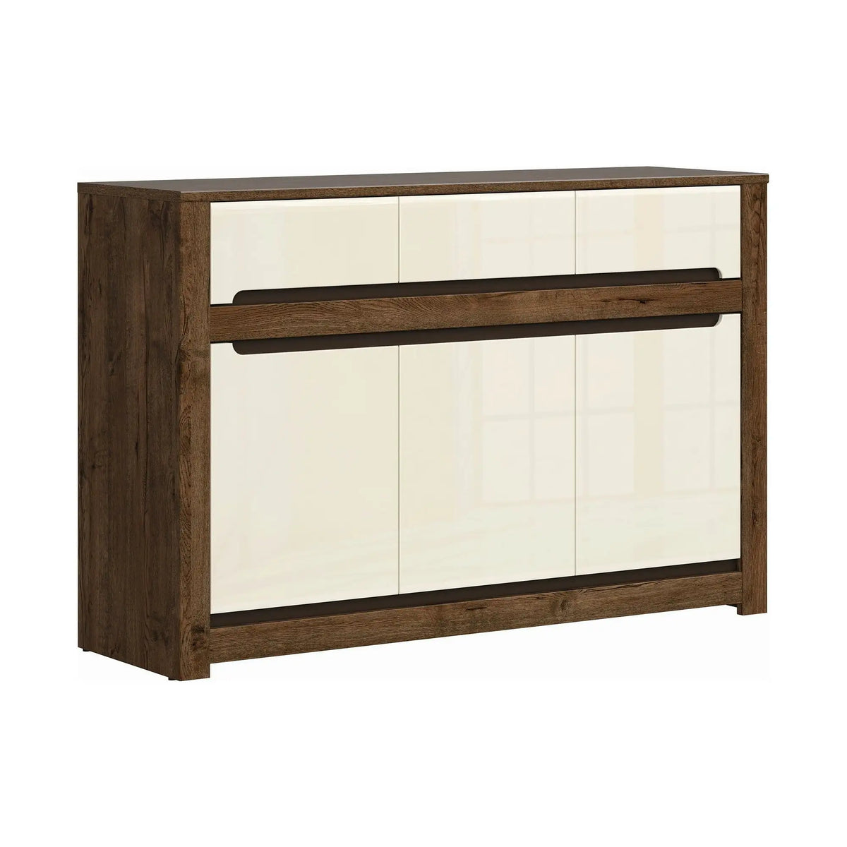 Comoda RUSO KOM3D3S, nuc/bej, PAL, 149x46x99 cm