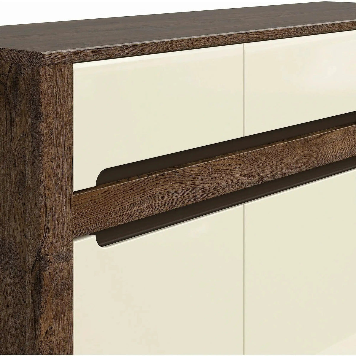 Comoda RUSO KOM3D3S, nuc/bej, PAL, 149x46x99 cm
