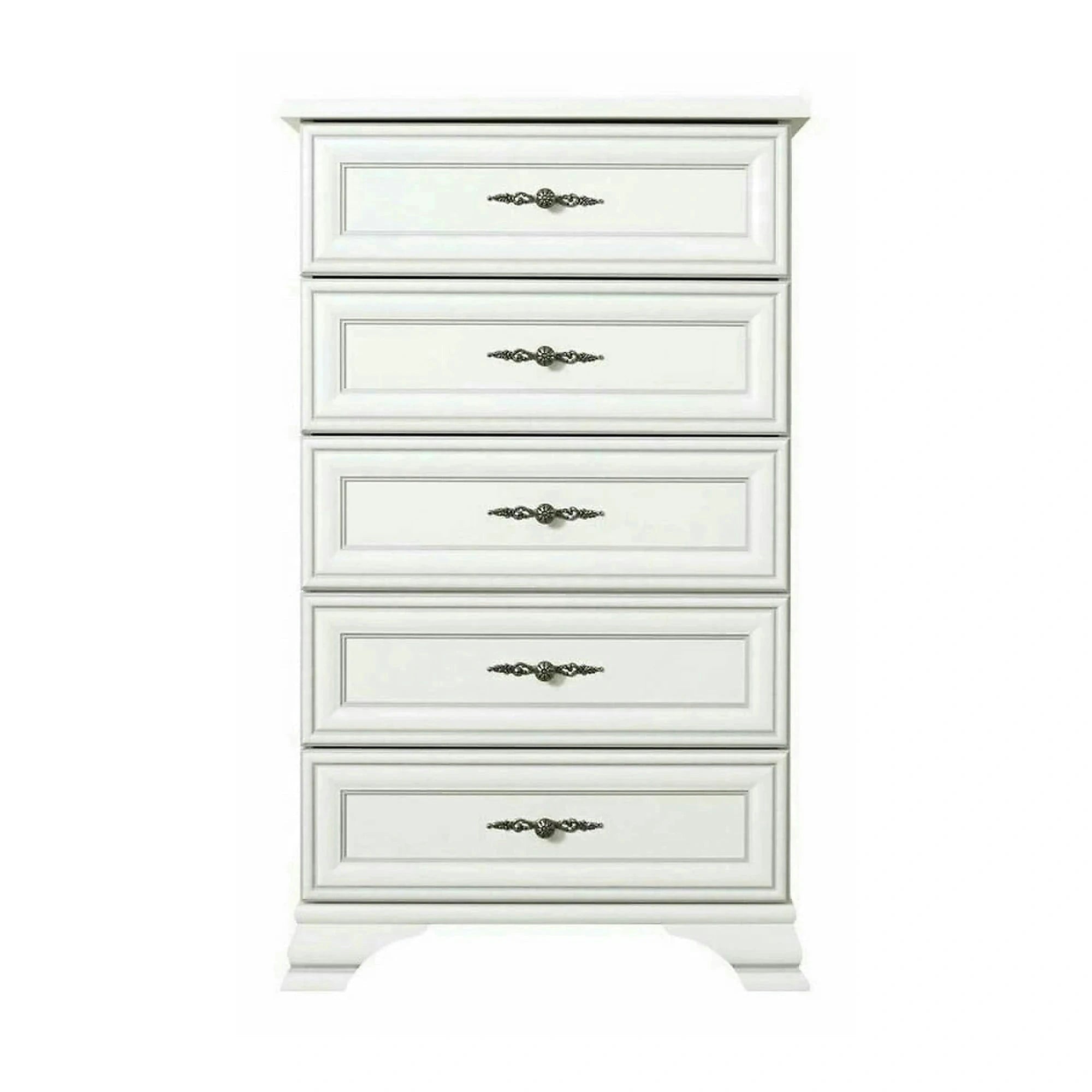 Comoda sertare alb IDENTO, PAL/MDF, 65x45x110 cm