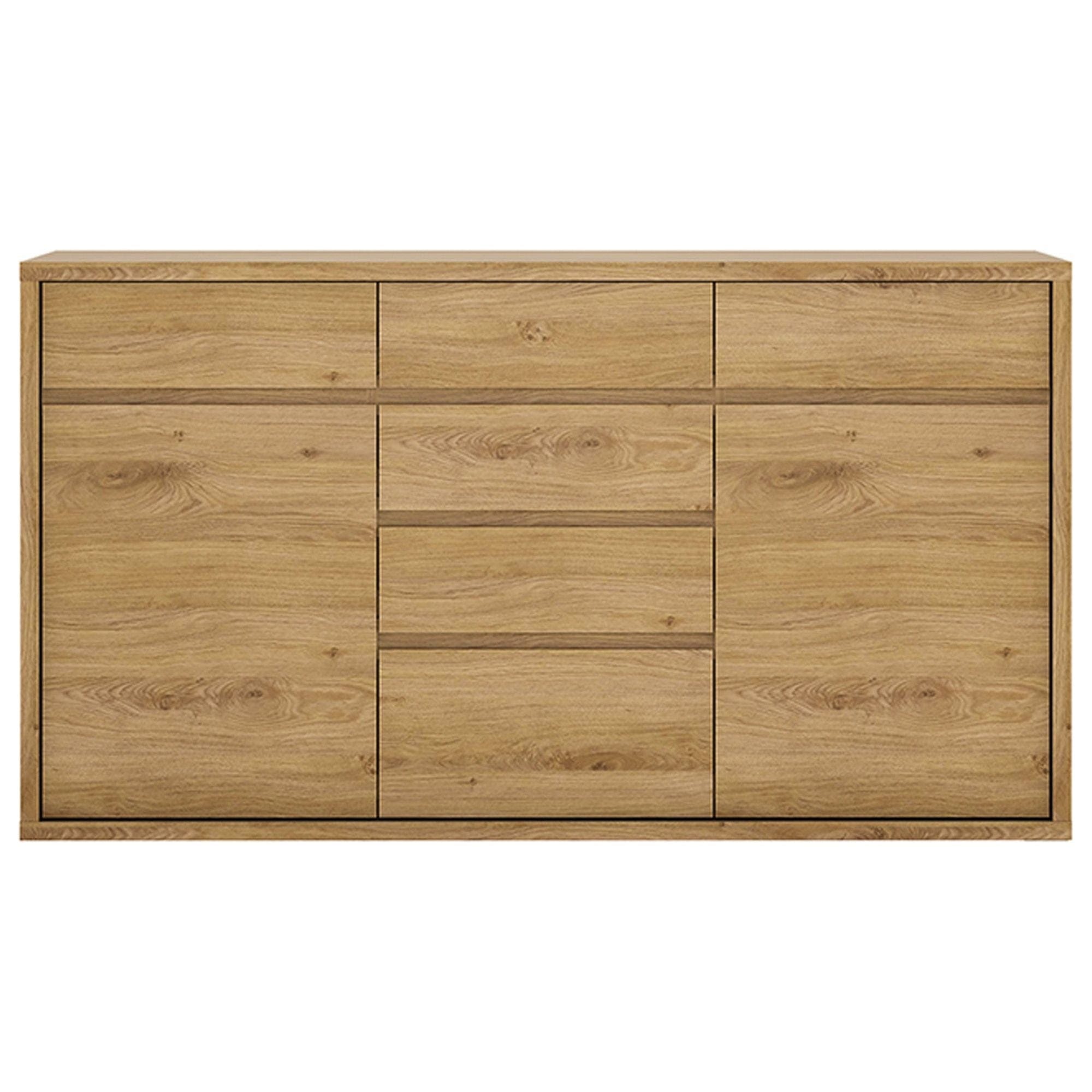 Comoda SHELDON TIP 41, stejar, PAL laminat, 156x40x87 cm