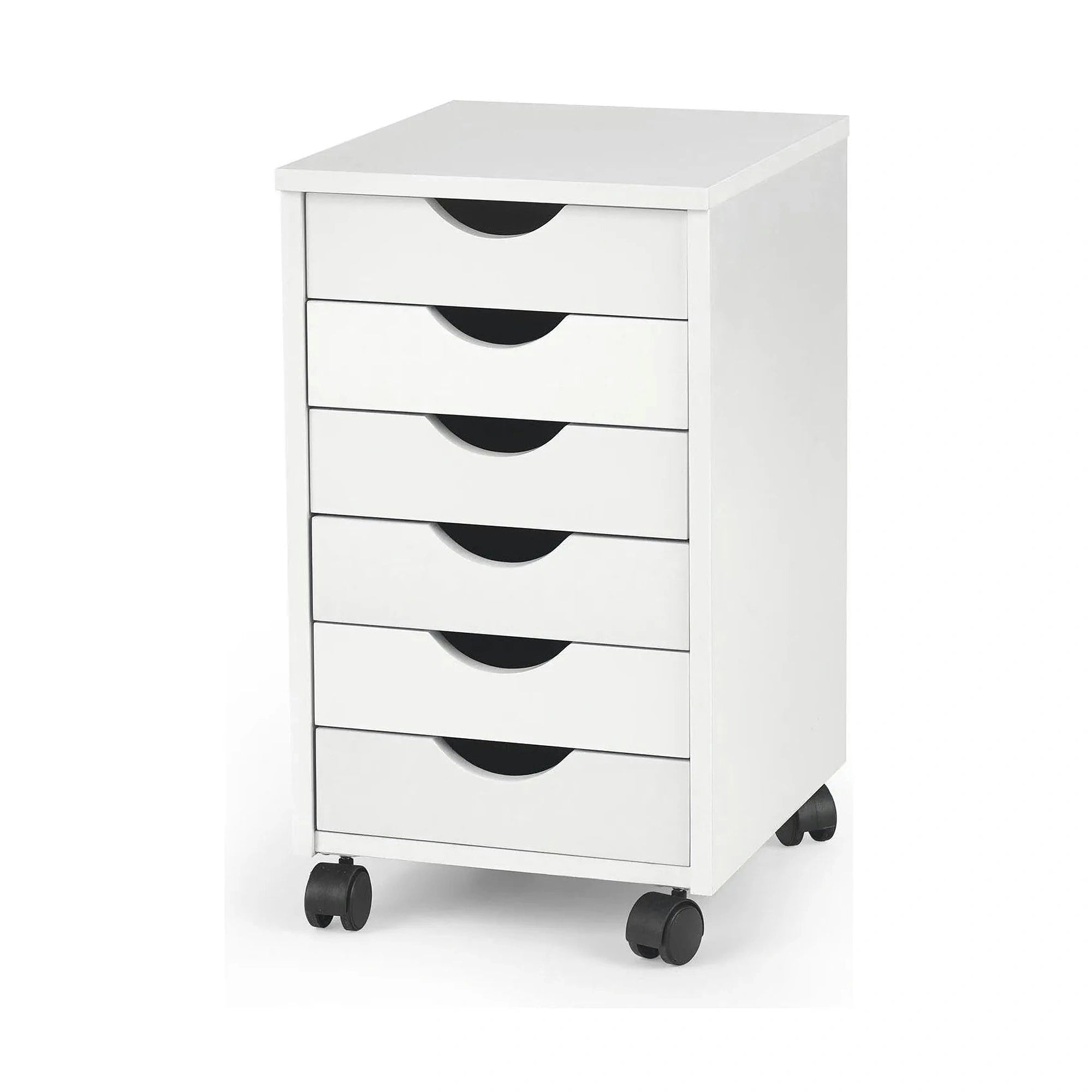 Comoda SIMON 2, alb, PAL/plastic, 37x41x63 cm