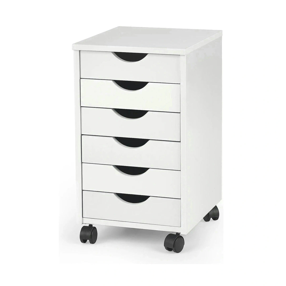 Comoda SIMON 2, alb, PAL/plastic, 37x41x63 cm