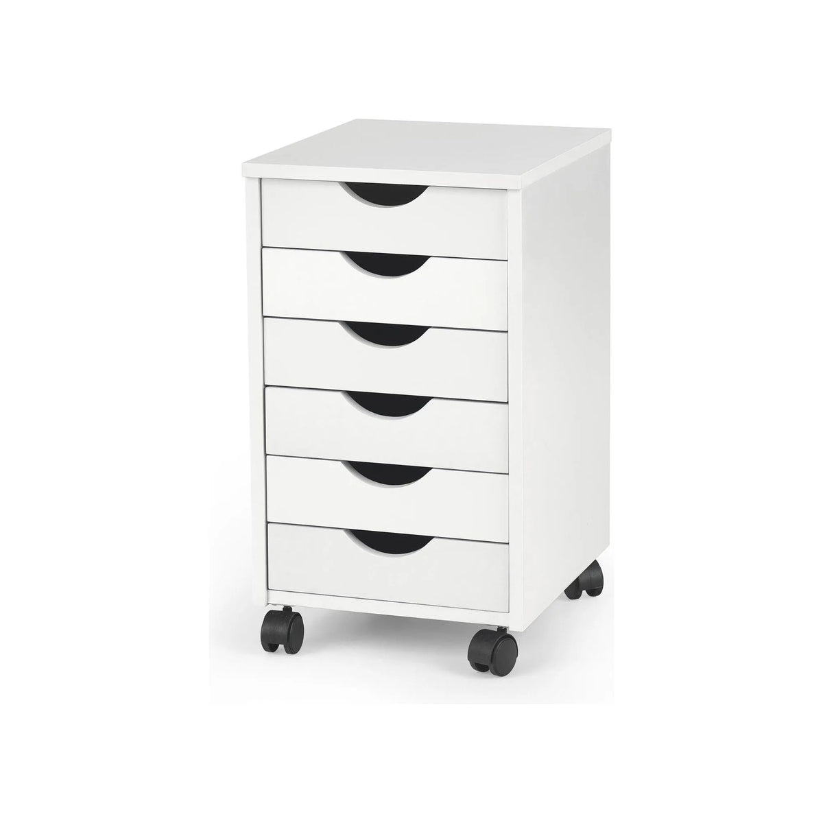 Comoda SIMON 2, alb, PAL/plastic, 37x41x63 cm