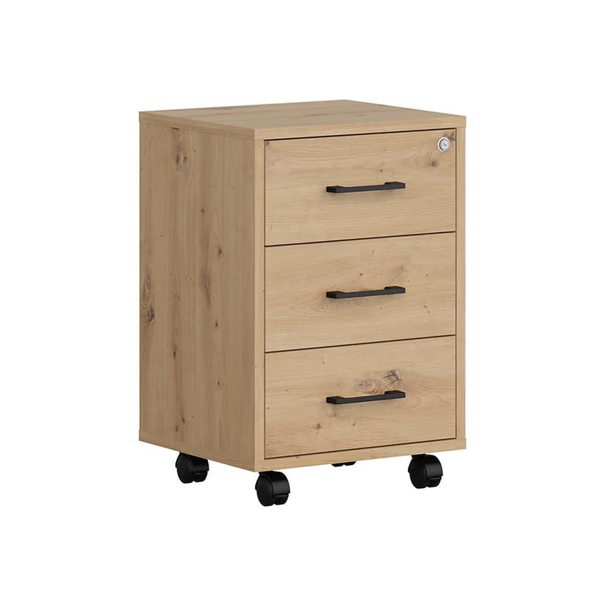 Comoda SPACE OFFICE, stejar artisan, PAL laminat, 42x37x63 cm