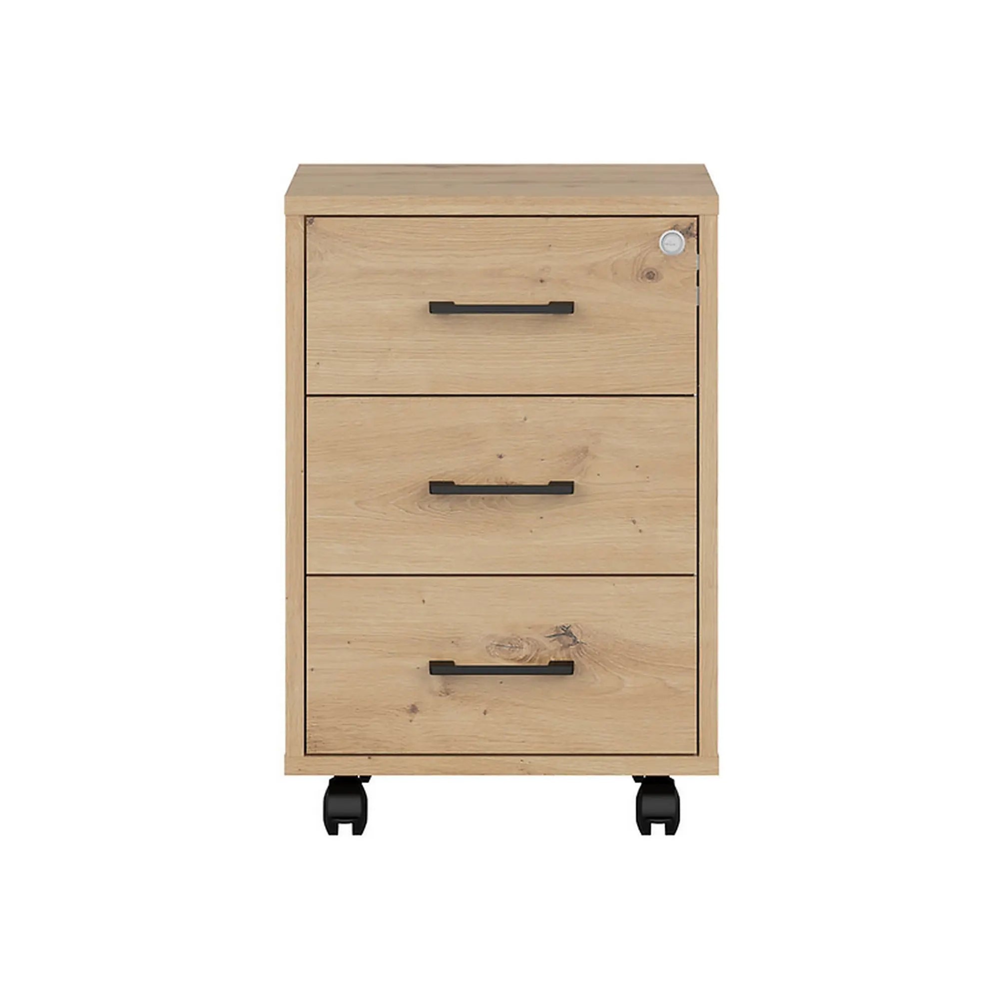 Comoda SPACE OFFICE, stejar artisan, PAL laminat, 42x37x63 cm