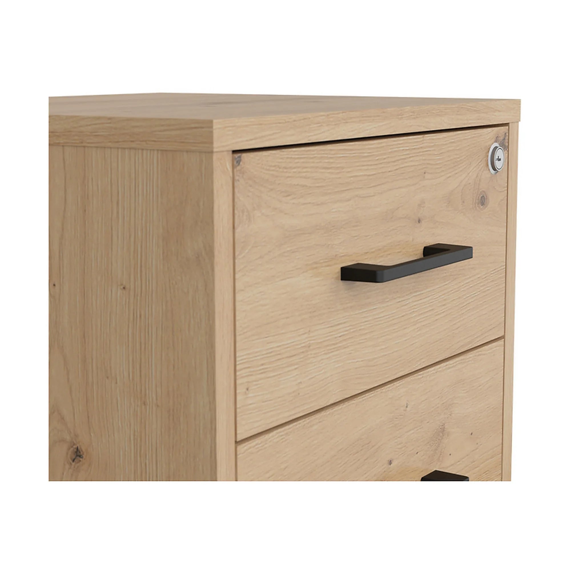 Comoda SPACE OFFICE, stejar artisan, PAL laminat, 42x37x63 cm