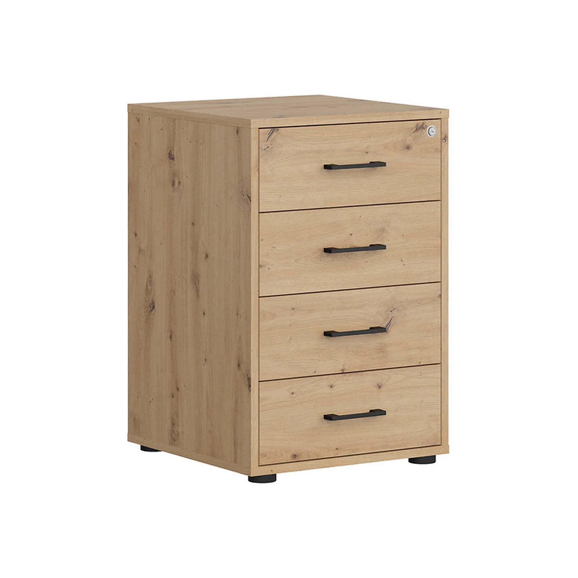 Comoda SPACE OFFICE, stejar artisan, PAL laminat, 50x50x76 cm