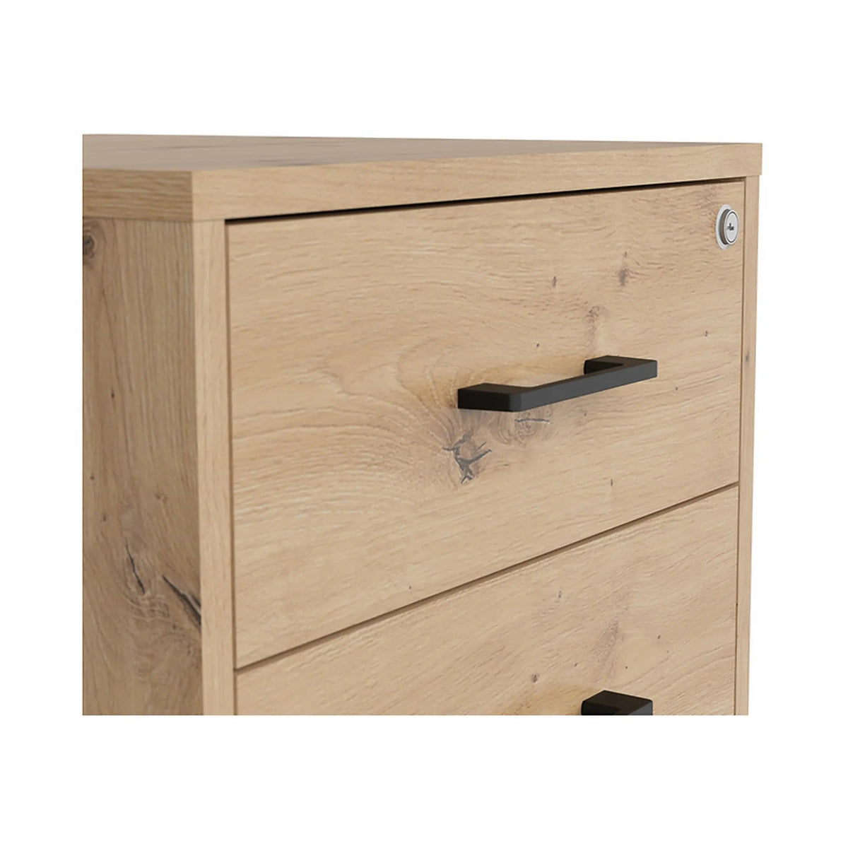 Comoda SPACE OFFICE, stejar artisan, PAL laminat, 50x50x76 cm