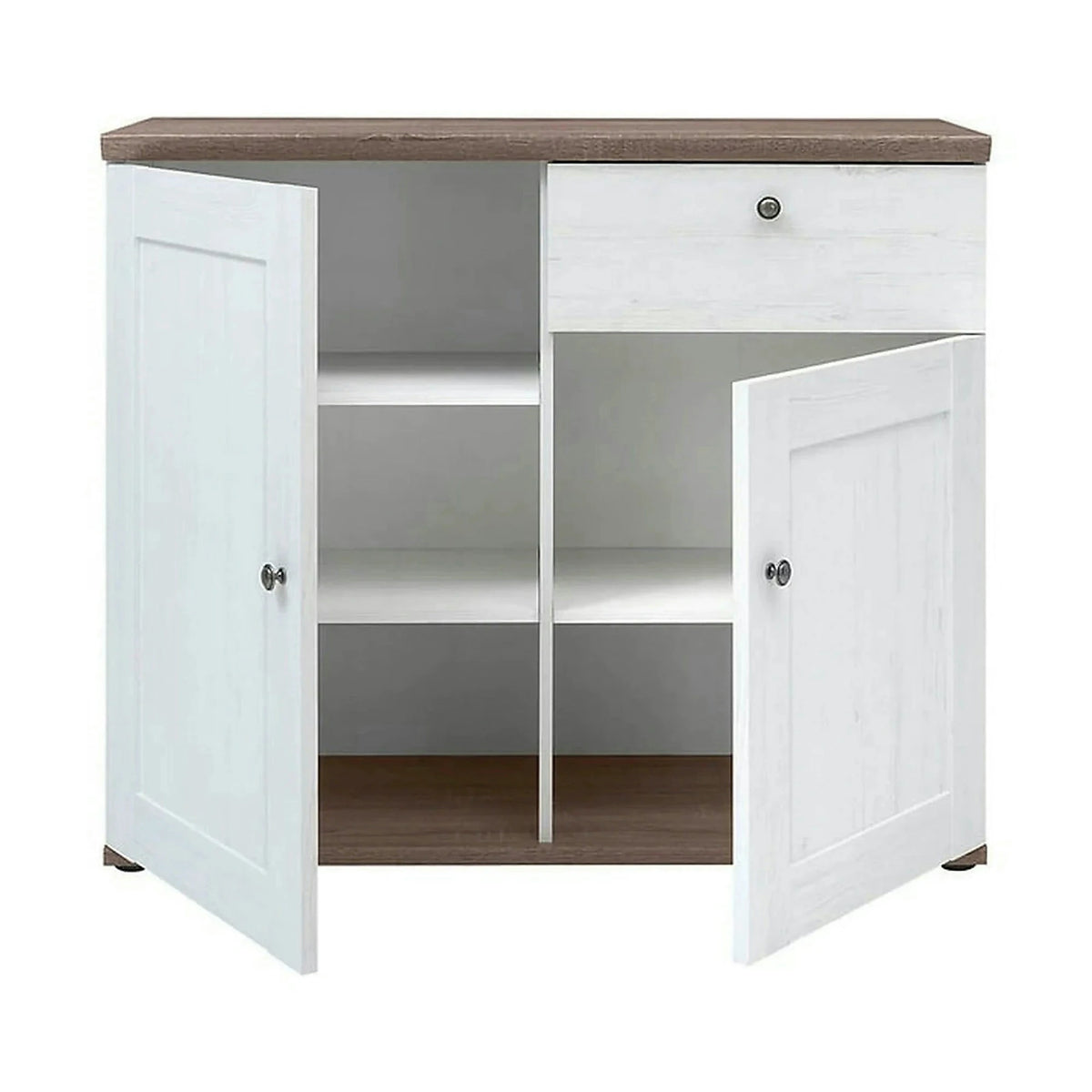 Comoda STOCKHOLM, alb andersen/stejar sonoma, PAL, 103x43x88 cm