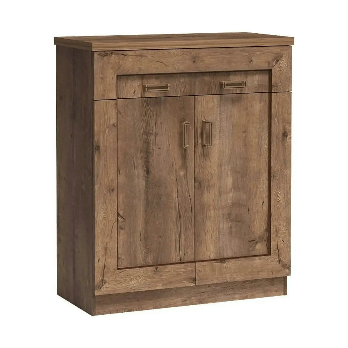 Comoda TEDY TYP T2, stejar lefkas, PAL melaminat, 90x44x110 cm