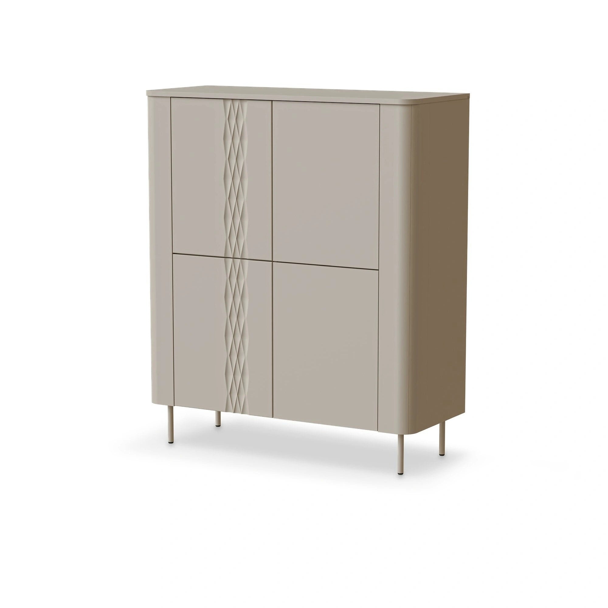 Comoda TIRANTE, casmir, PAL laminat, 100x40x120 cm