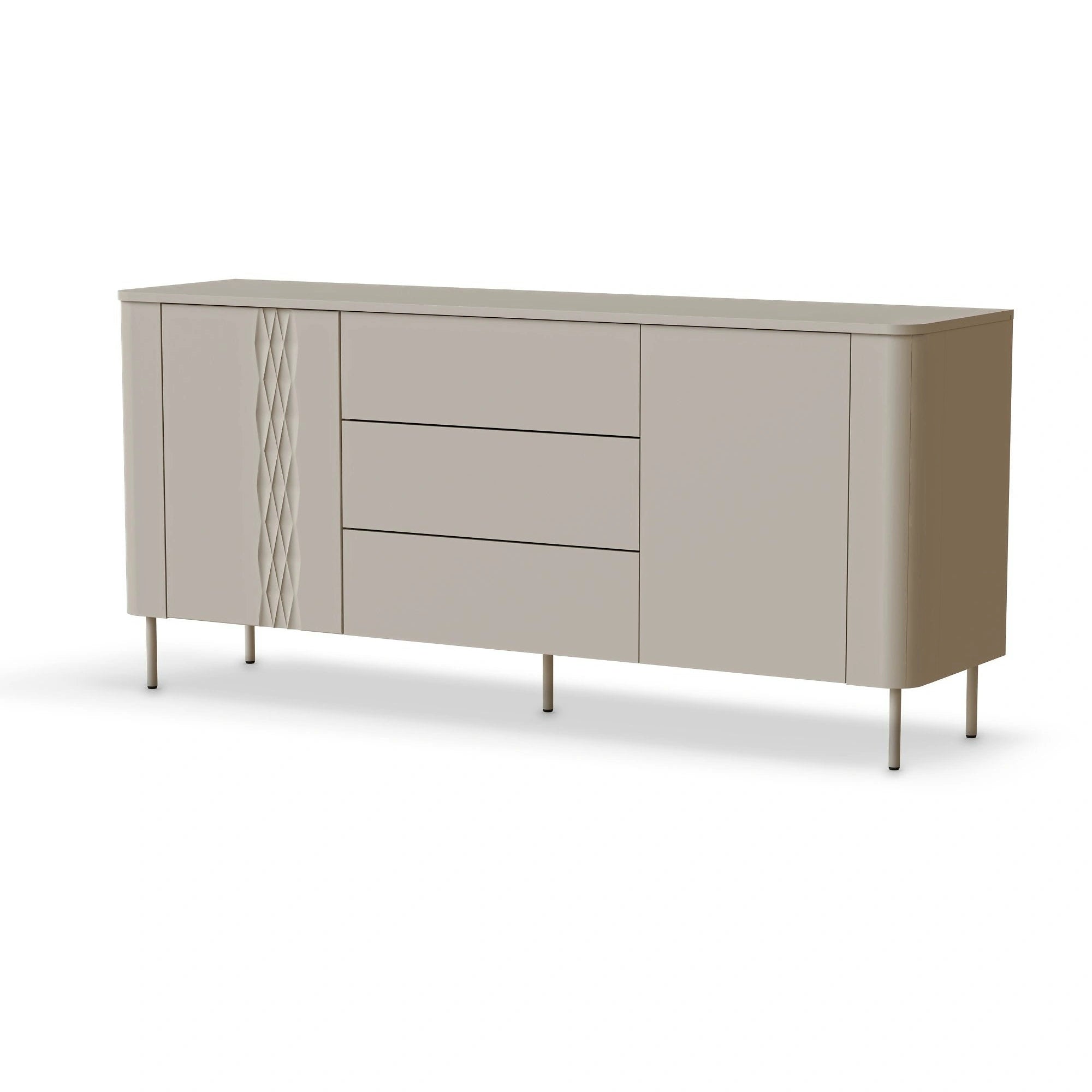 Comoda TIRANTE, casmir, PAL laminat, 160x40x75 cm