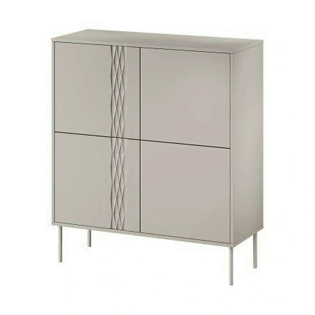 Comoda TRESSE, bej, PAL laminat, 100x40x110 cm