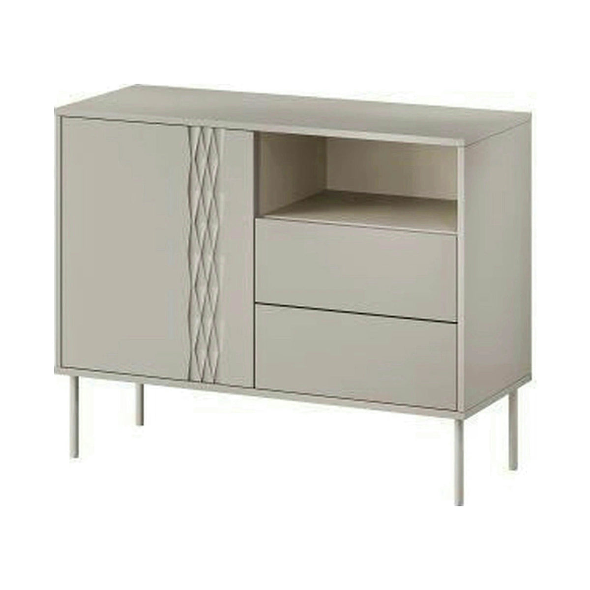 Comoda TRESSE, bej, PAL laminat, 100x40x75 cm