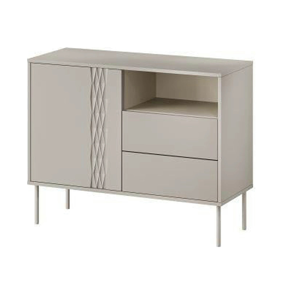 Comoda TRESSE, bej, PAL laminat, 100x40x75 cm