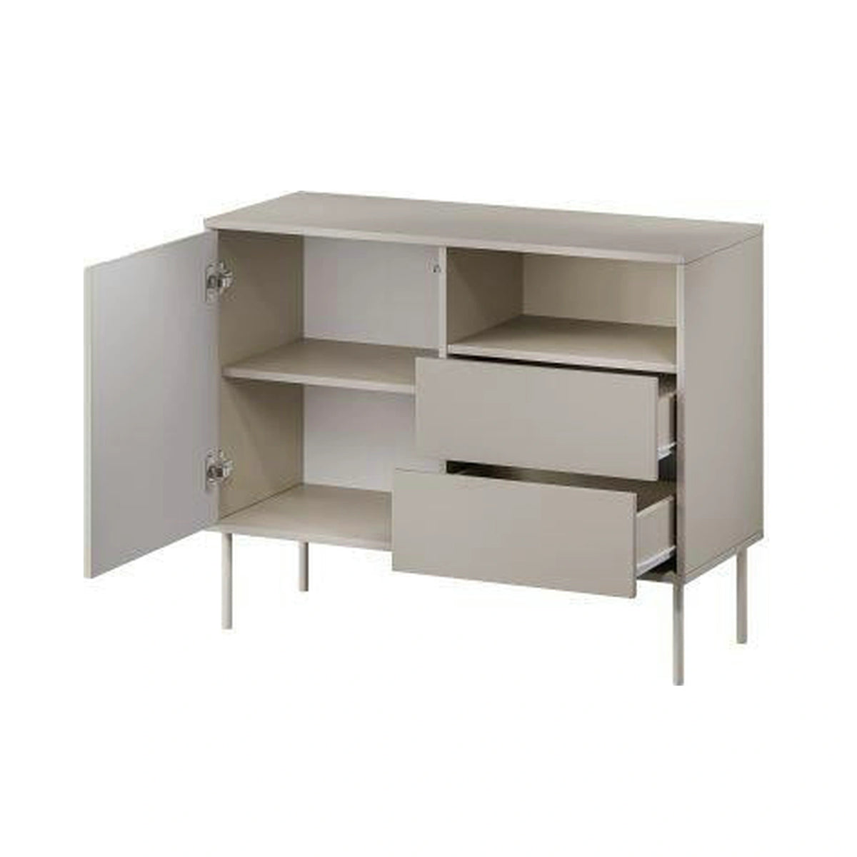 Comoda TRESSE, bej, PAL laminat, 100x40x75 cm