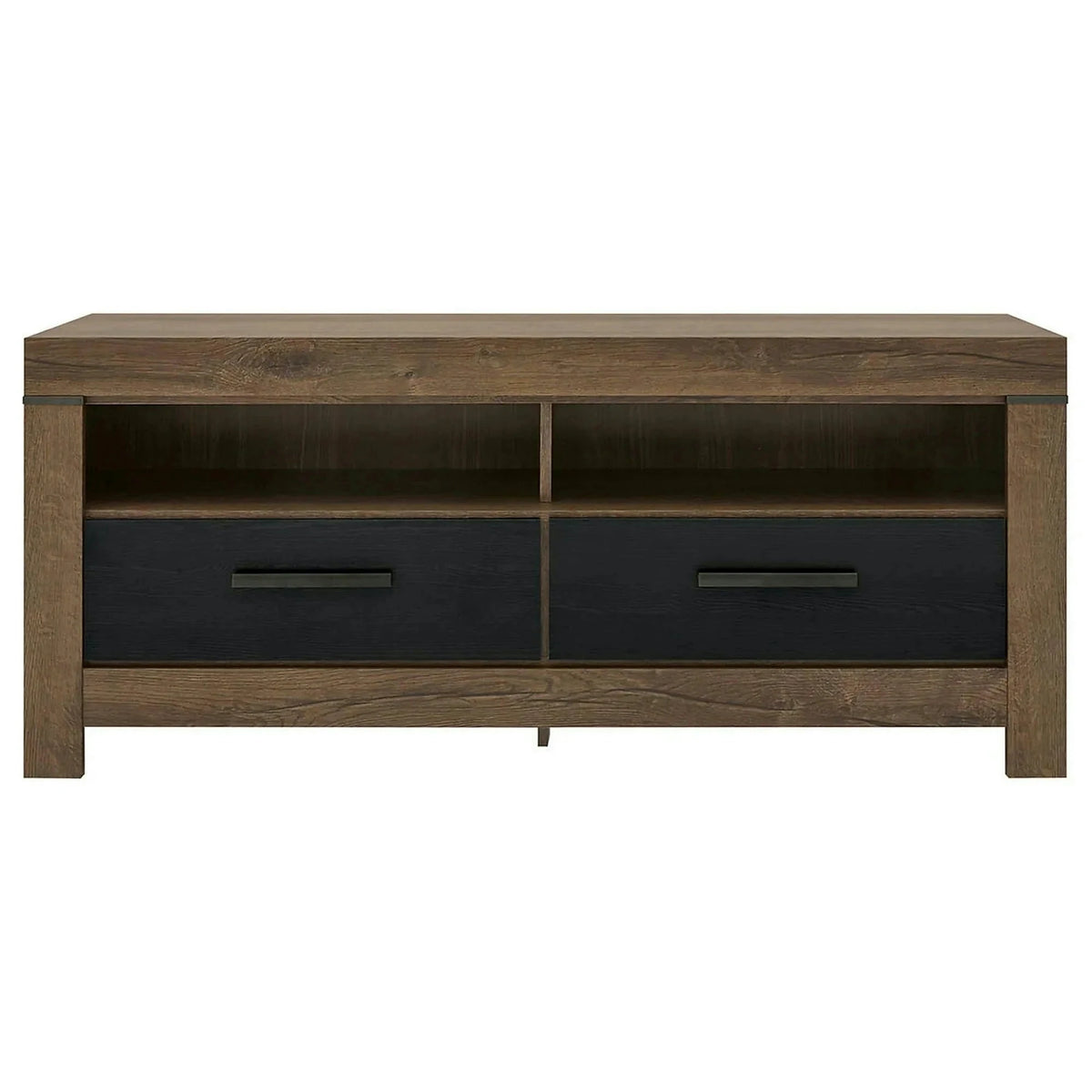 Comoda TV BALIN, stejar/negru, PAL, 140x45x61 cm