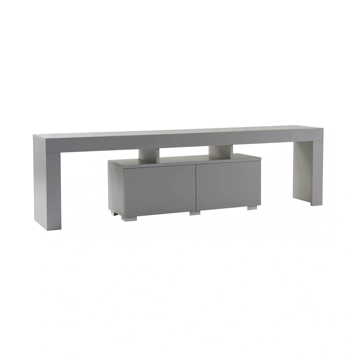 Comoda TV ENCLAVE, gri, PAL, 180x32x50 cm