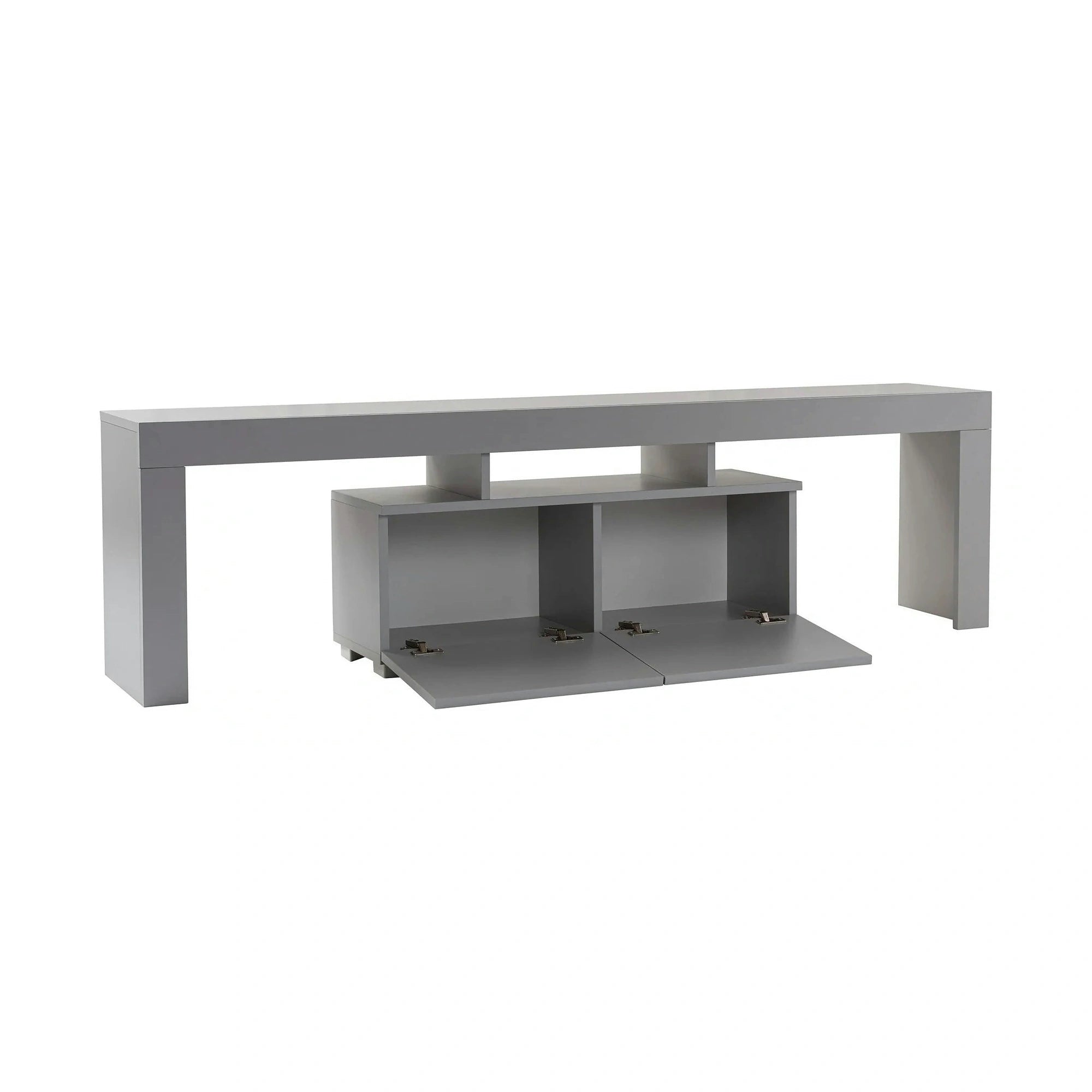 Comoda TV ENCLAVE, gri, PAL, 180x32x50 cm