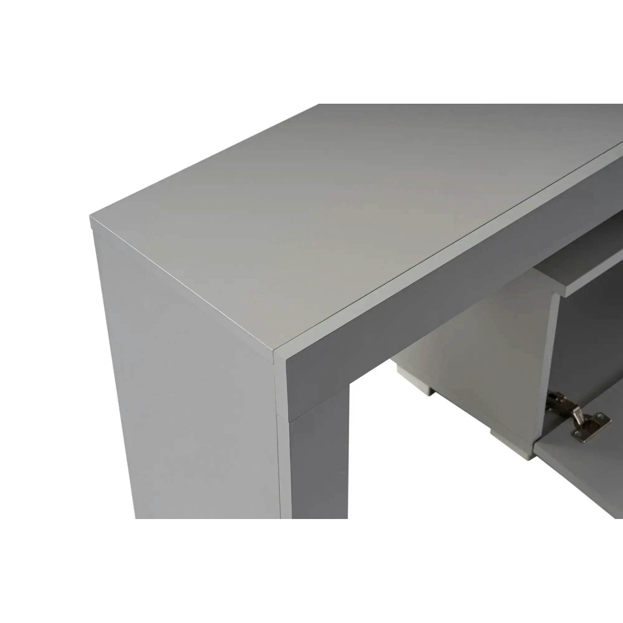 Comoda TV ENCLAVE, gri, PAL, 180x32x50 cm