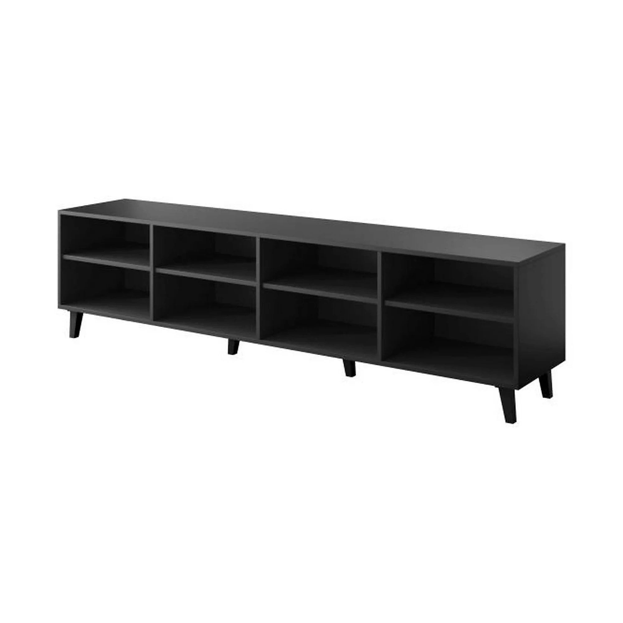 Comoda TV ETNA, negru, PAL laminat, 200x42x52 cm