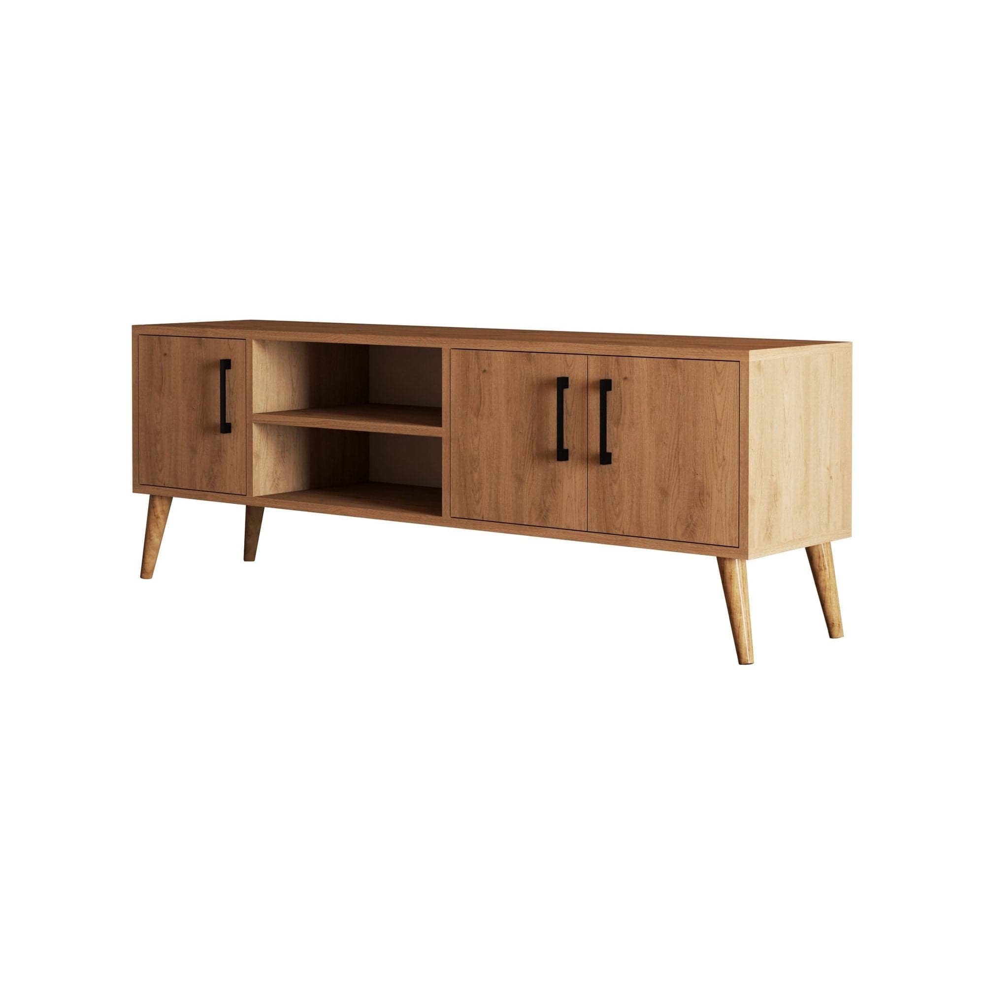 Comoda TV EXXEN, stejar, PAL, 150x34x52 cm