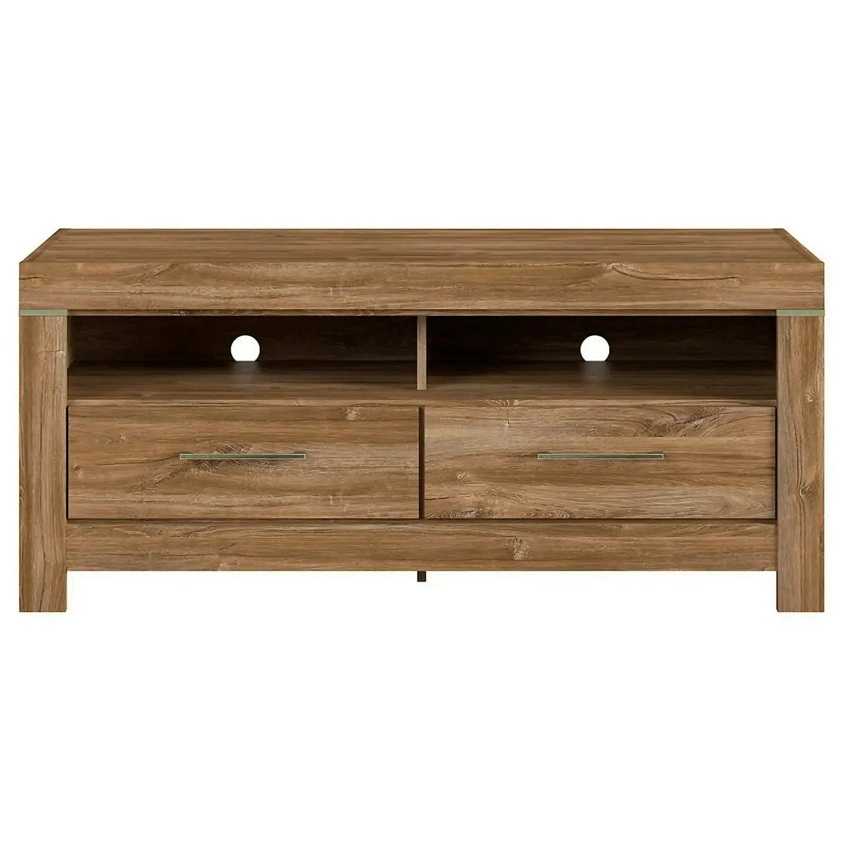 Comoda TV GENT, stejar, PAL, cu iluminare LED, 139x54x60 cm
