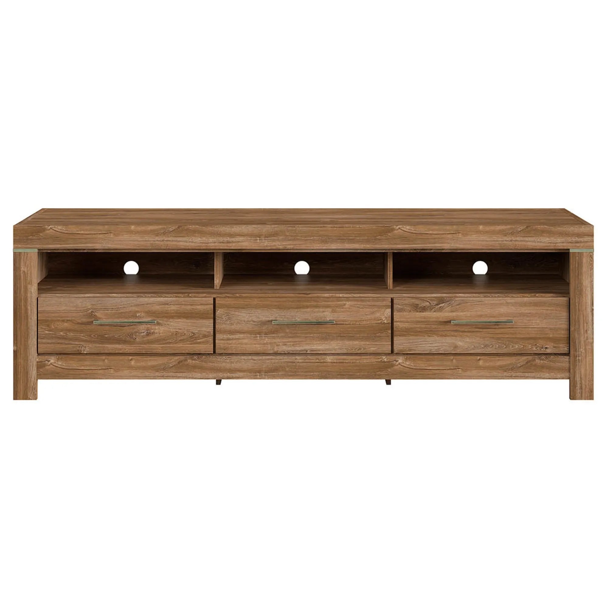 Comoda TV GENT, stejar, PAL, cu iluminare LED, 200x54x60 cm