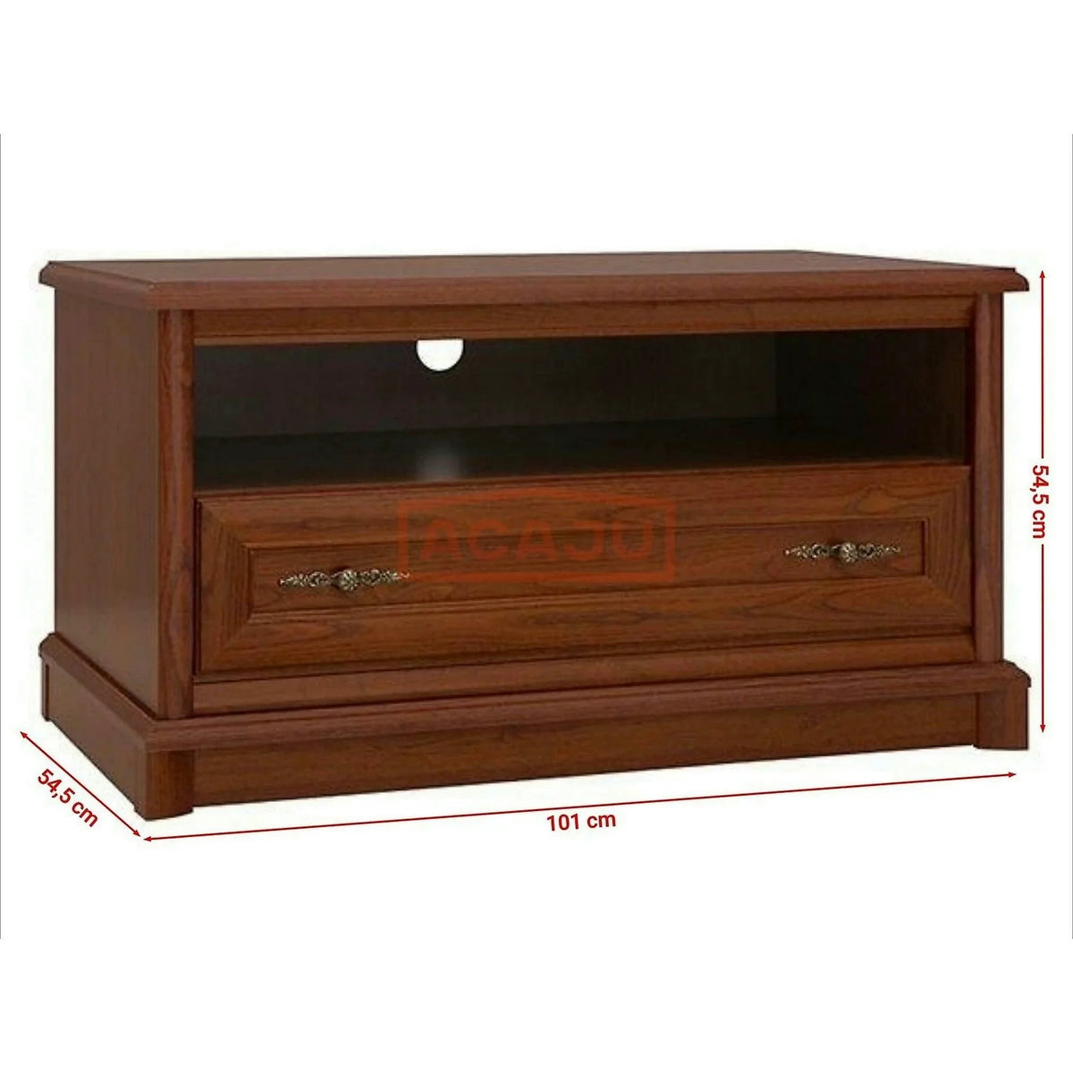 Comoda TV Kent ERTV100, castan, PAL, 101x55x55 cm