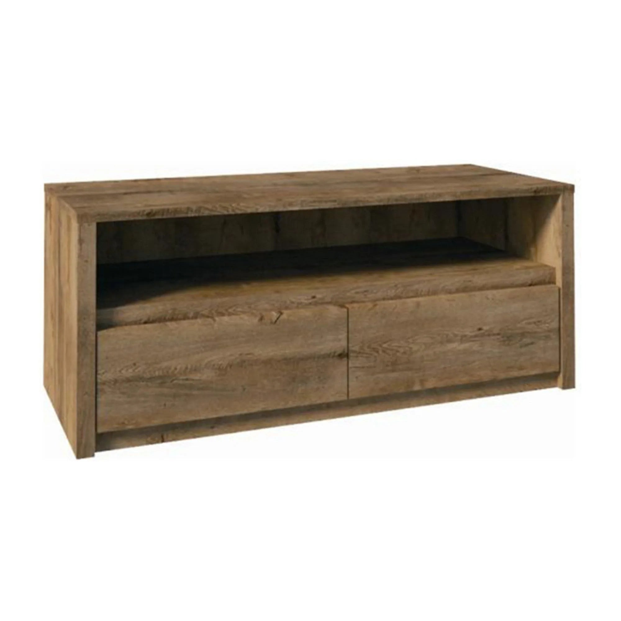 Comoda TV MONTANA, stejar lefkas inchis, PAL, 130x53x53 cm