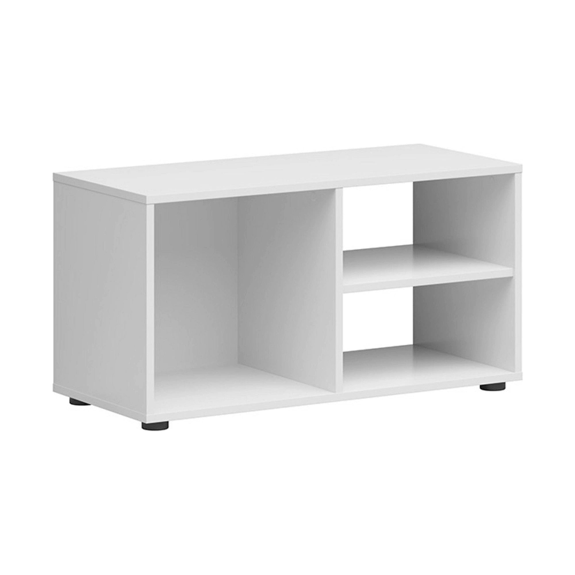Comoda TV NENO, alb, PAL, 80x35.5x42 cm