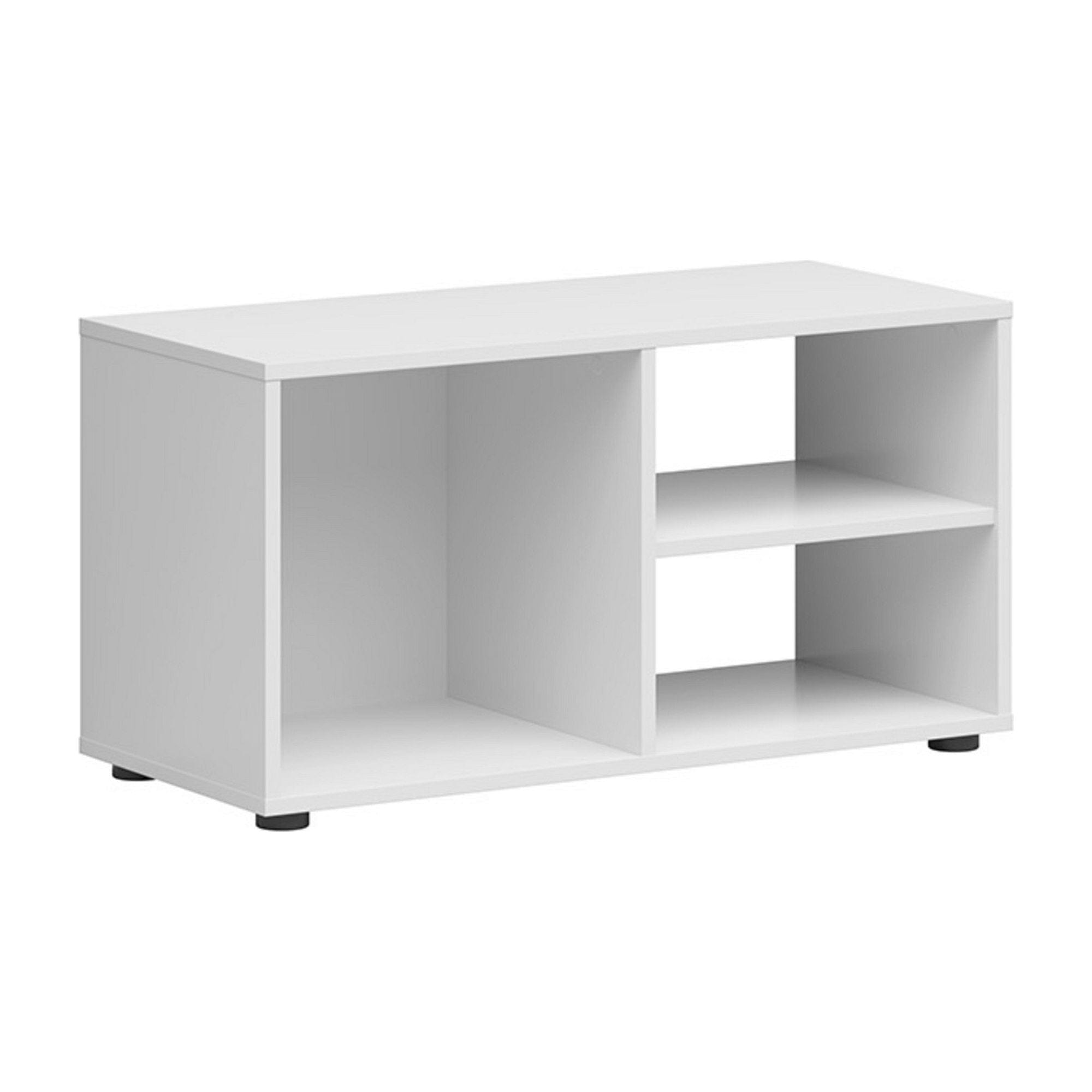 Comoda TV NENO, alb, PAL, 80x35.5x42 cm