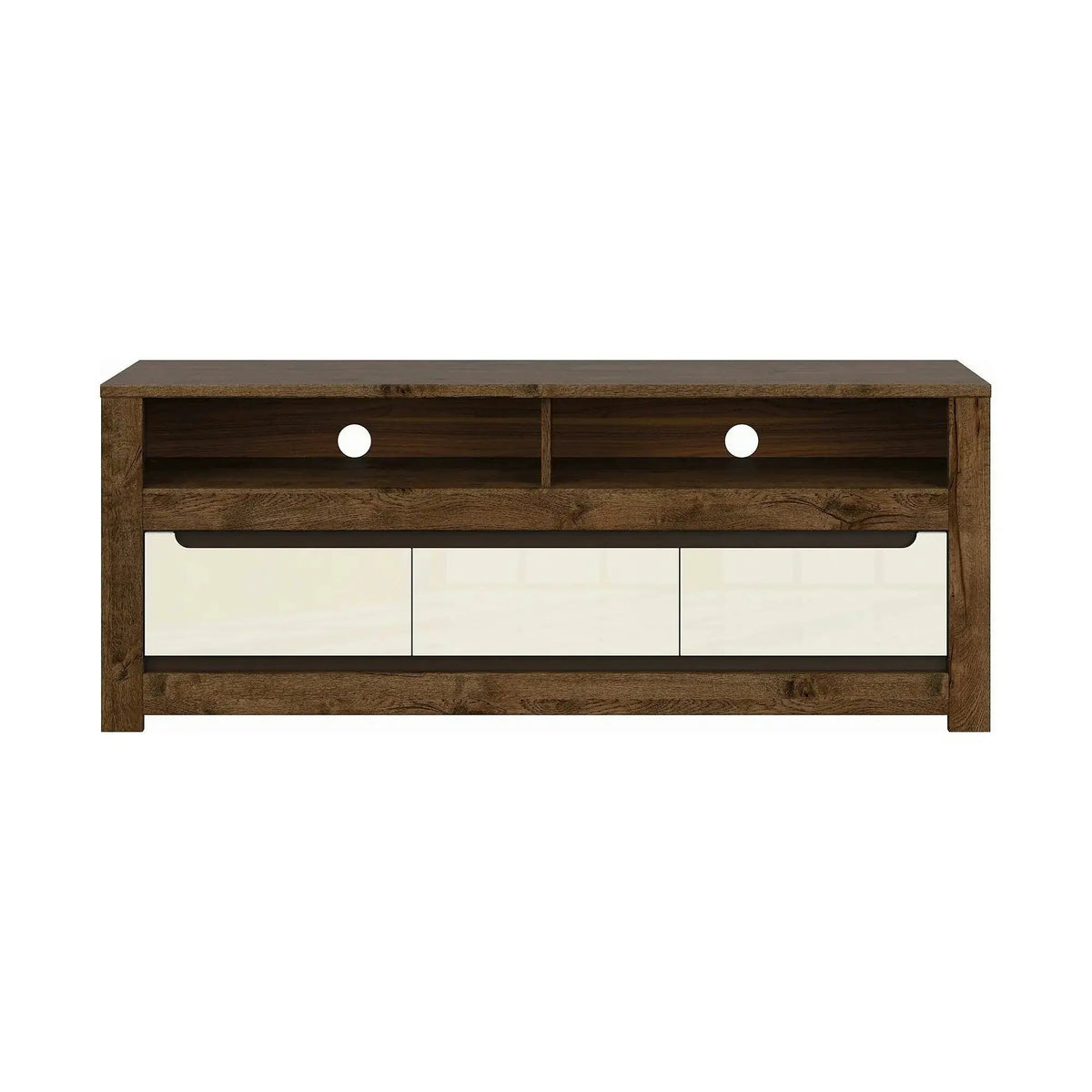Comoda TV RUSO, nuc/bej, PAL, 149x46x59 cm