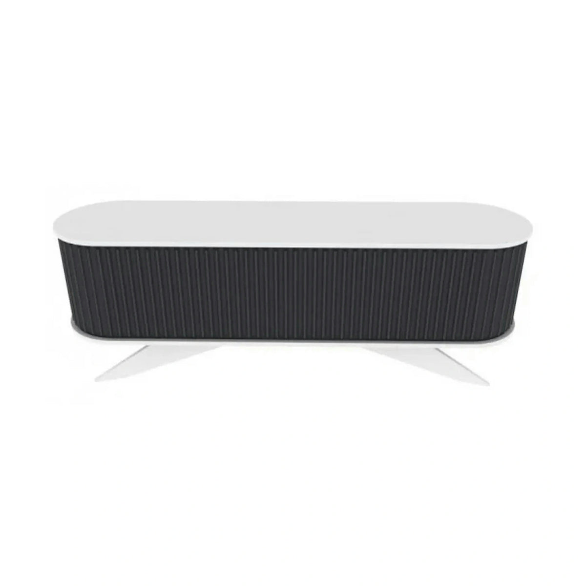 Comoda TV STOR, gri/alb, PAL melaminat, 180x43x60 cm