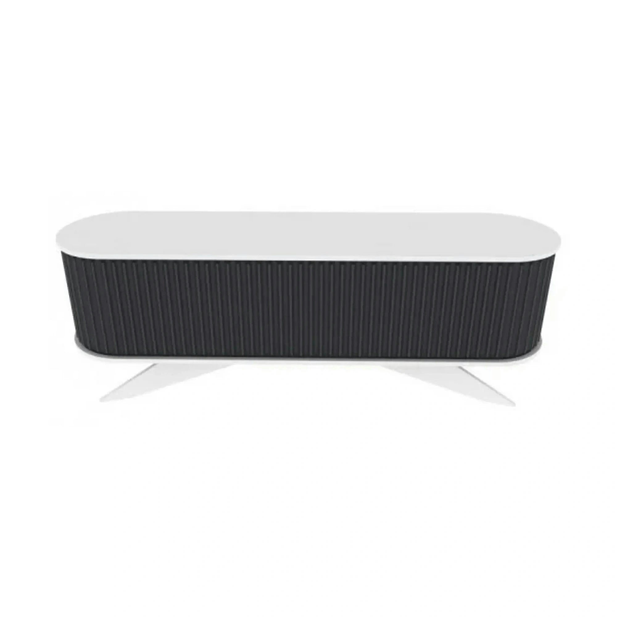 Comoda TV STOR, gri/alb, PAL melaminat, 180x43x60 cm