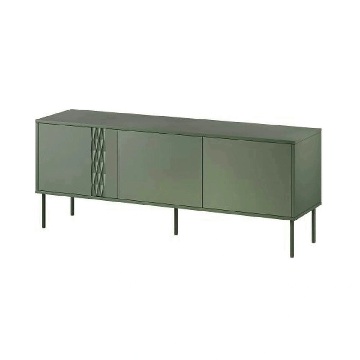 Comoda TV TRESSE, verde, PAL, 150x40x55 cm