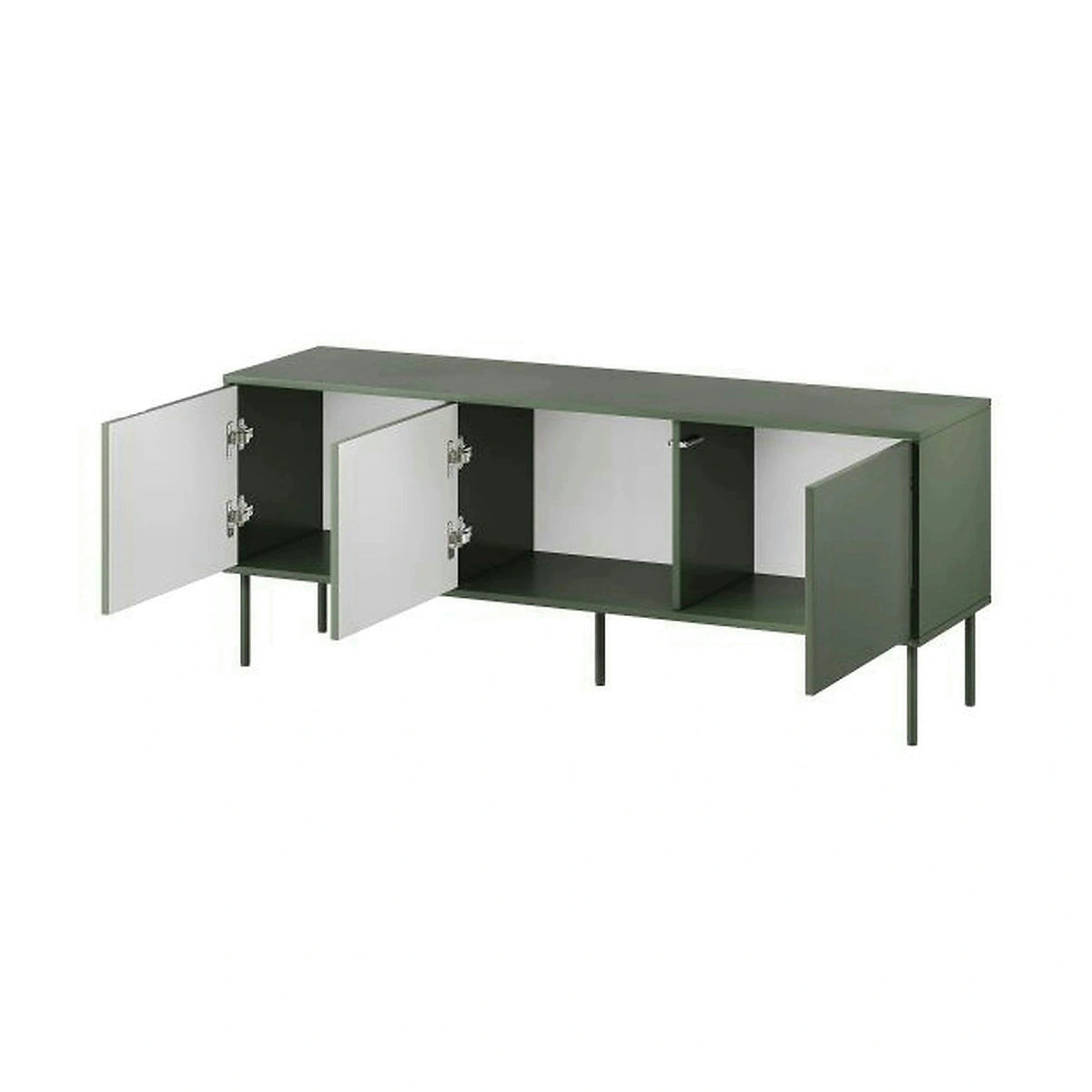Comoda TV TRESSE, verde, PAL, 150x40x55 cm
