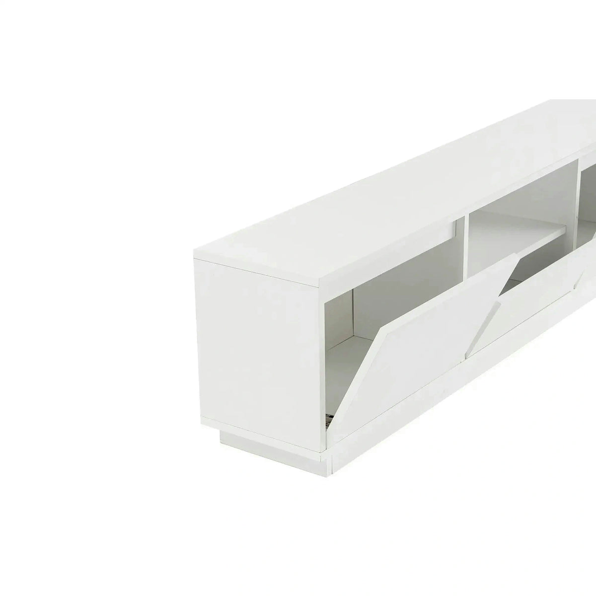 Comoda TV VANGUARD, alb, PAL, 160x30x42 cm