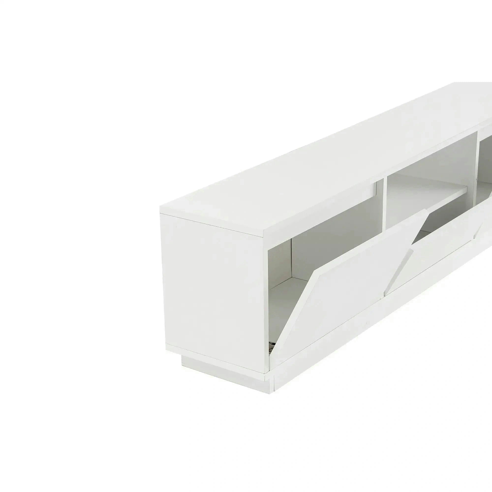 Comoda TV VANGUARD, alb, PAL, 160x30x42 cm