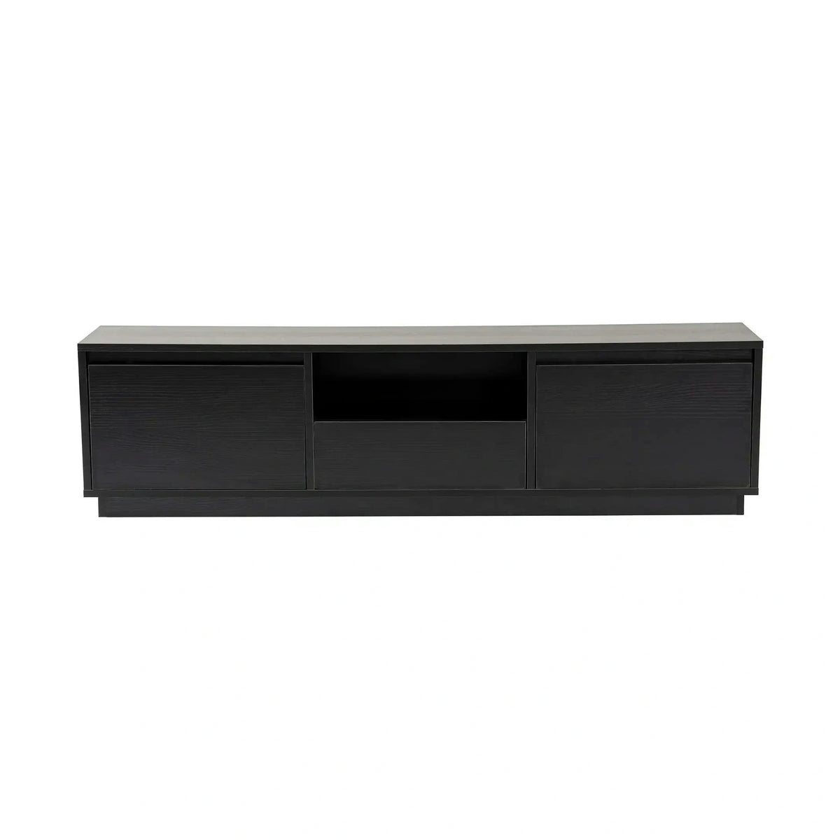 Comoda TV VANGUARD, negru, PAL, 160x30x42 cm