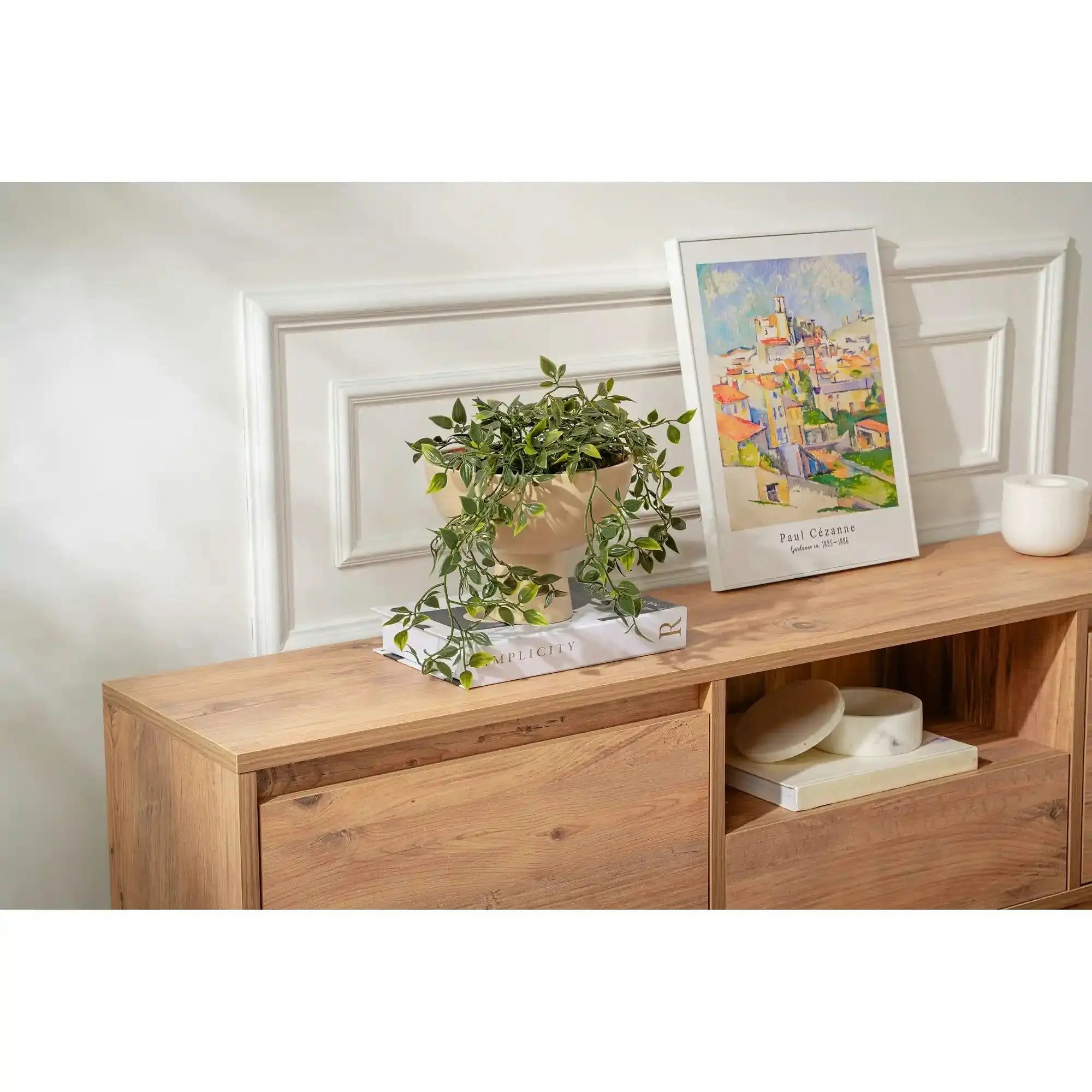Comoda TV VANGUARD, pin, PAL, 160x30x42 cm
