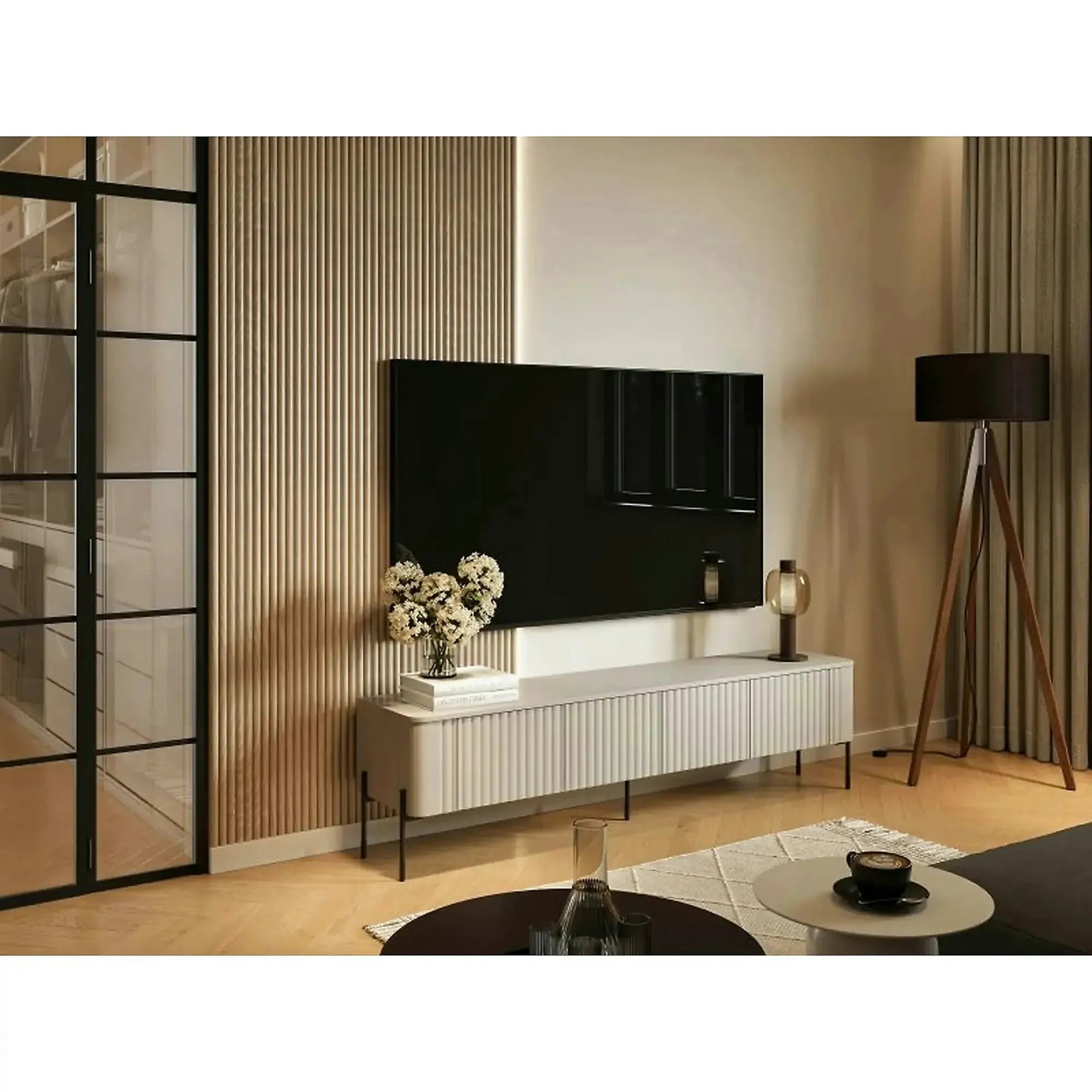 Comoda TV VERA, casmir, PAL laminat, 190x40x50 cm