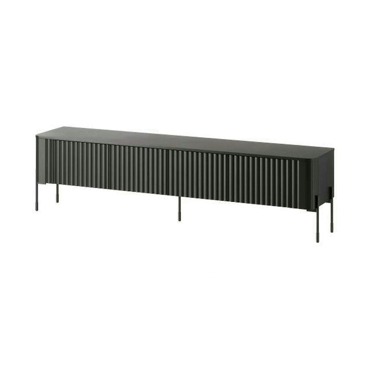 Comoda TV VERA, negru, PAL laminat, 190x40x50 cm