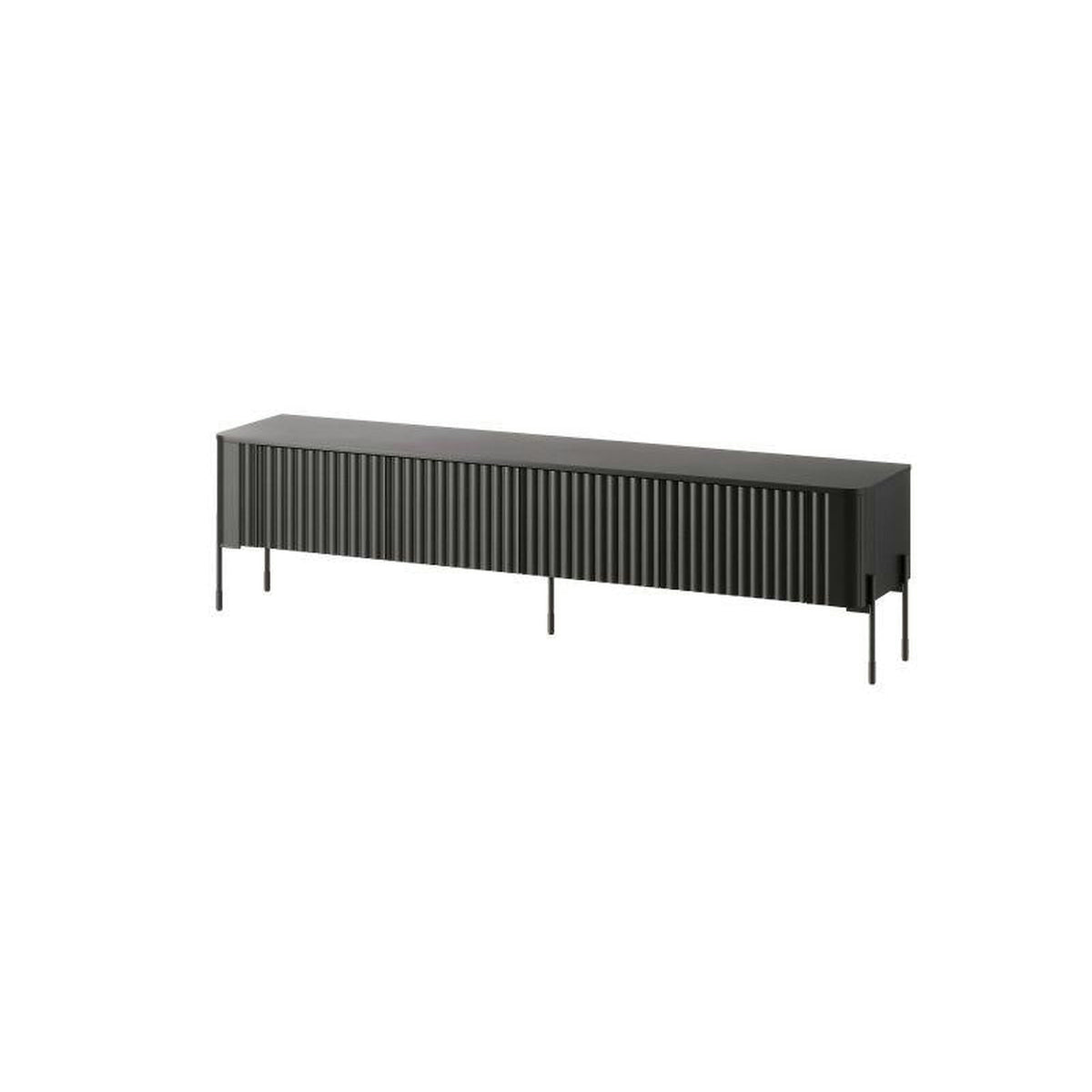 Comoda TV VERA, negru, PAL laminat, 190x40x50 cm